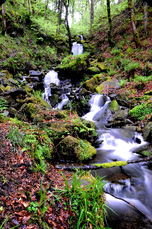 Waterfall, Hebden Water, Hardcastle Crags